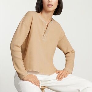 Everlane- The Organic Corton Waffle Henley